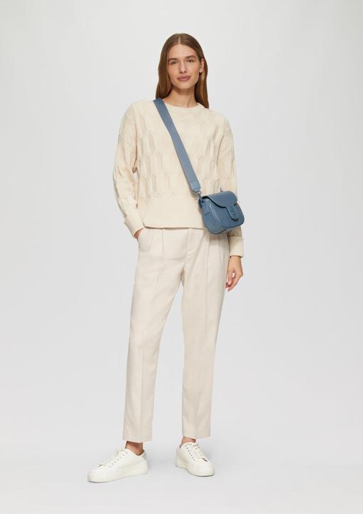 Produktbild S.Oliver Strickpullover Oversized Pullover mit Strickmuster (48)