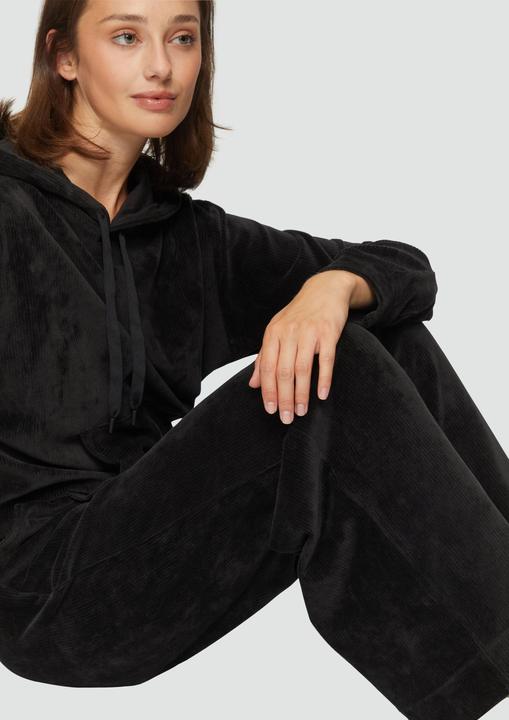 Produktbild S.Oliver Hose Wide-Leg-Hose aus Jersey in Cord-Optik (36)