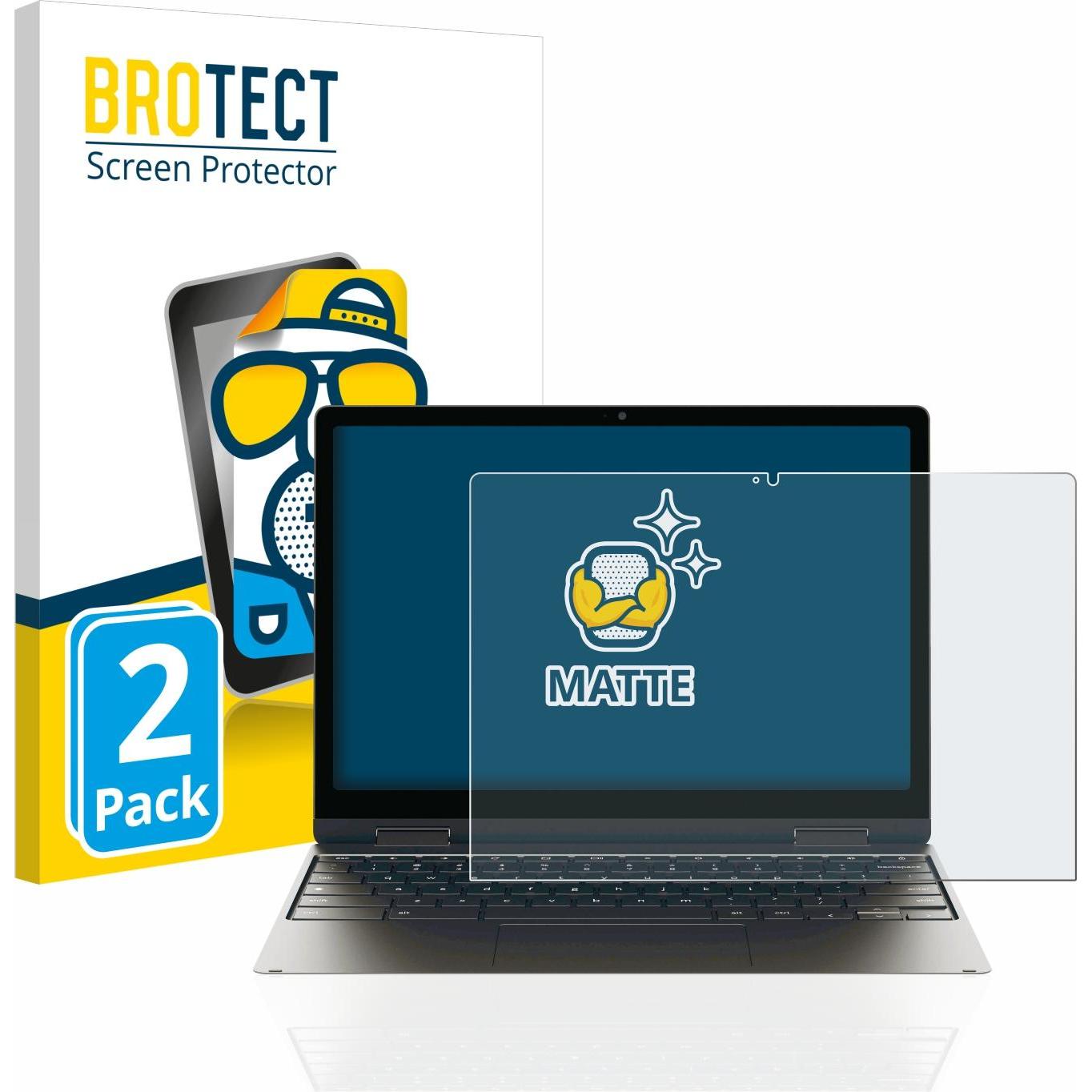 BROTECT Entspiegelungs-Schutzfolie Displayschutz Matt (12.40"), Notebook Schutzfolie