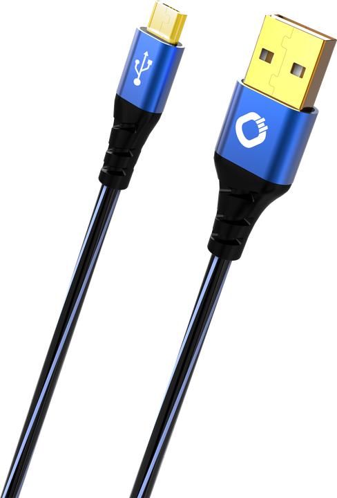 Oehlbach USB 2.0 connection cable (1x male A 1x micro B) 5.00 m gold-plated plug contacts Plus (5 m, USB 2.0, 2.50 W)