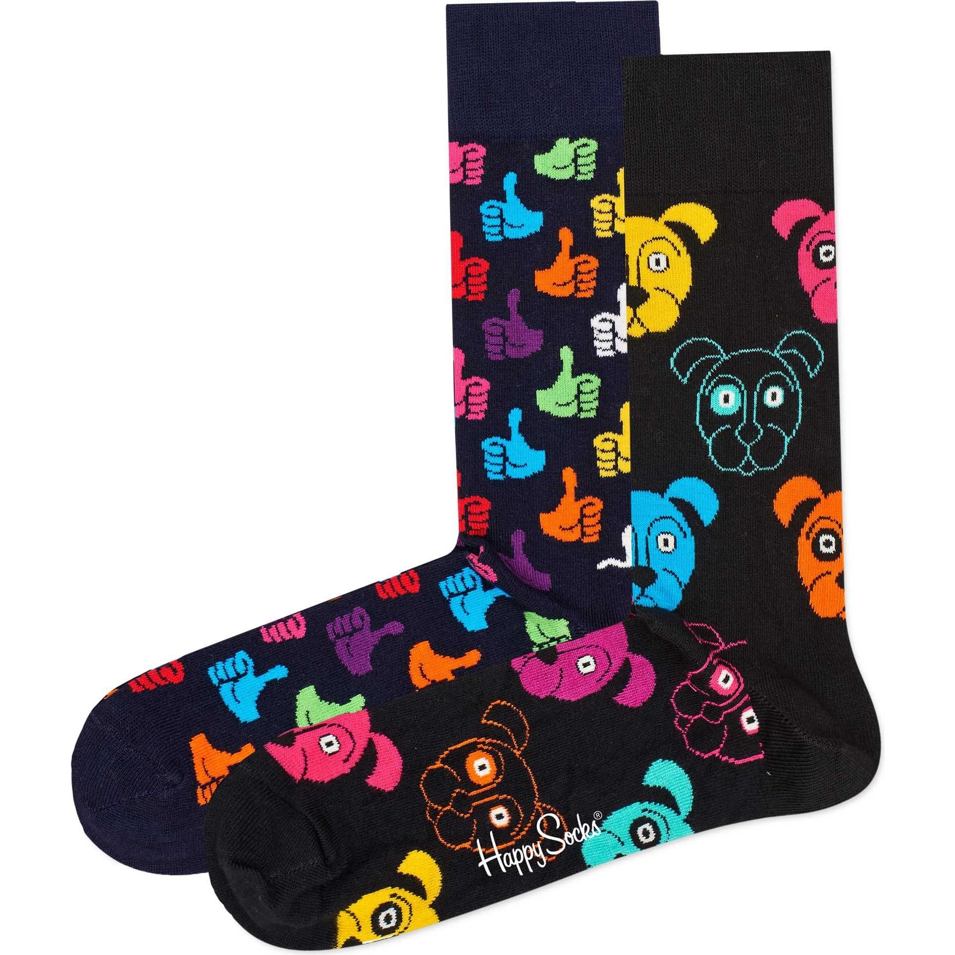 Thumbnail - Happy Socks, Damen, Socken, Classic Dog, Mehrfarbig, (2er Pack, 36 - 40)