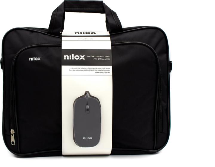 Actual product image Nilox NXMOS4156BK laptop bag 39.6 cm (15.6') Briefcase Black (15.60")