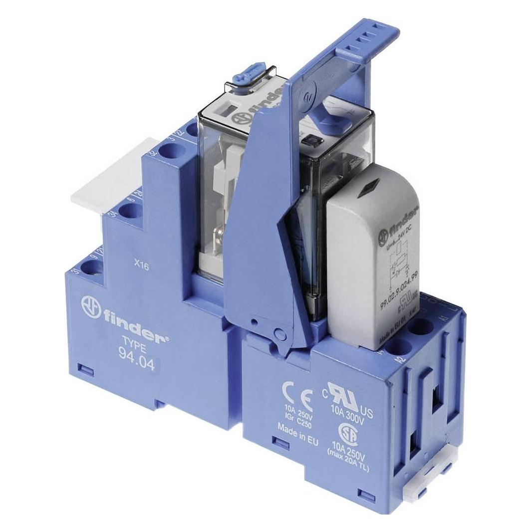 Finder 58.34.9.220.0050 Relaismodule Nominale spanning: 220 V/DC Schakelstroom (max.), Relais