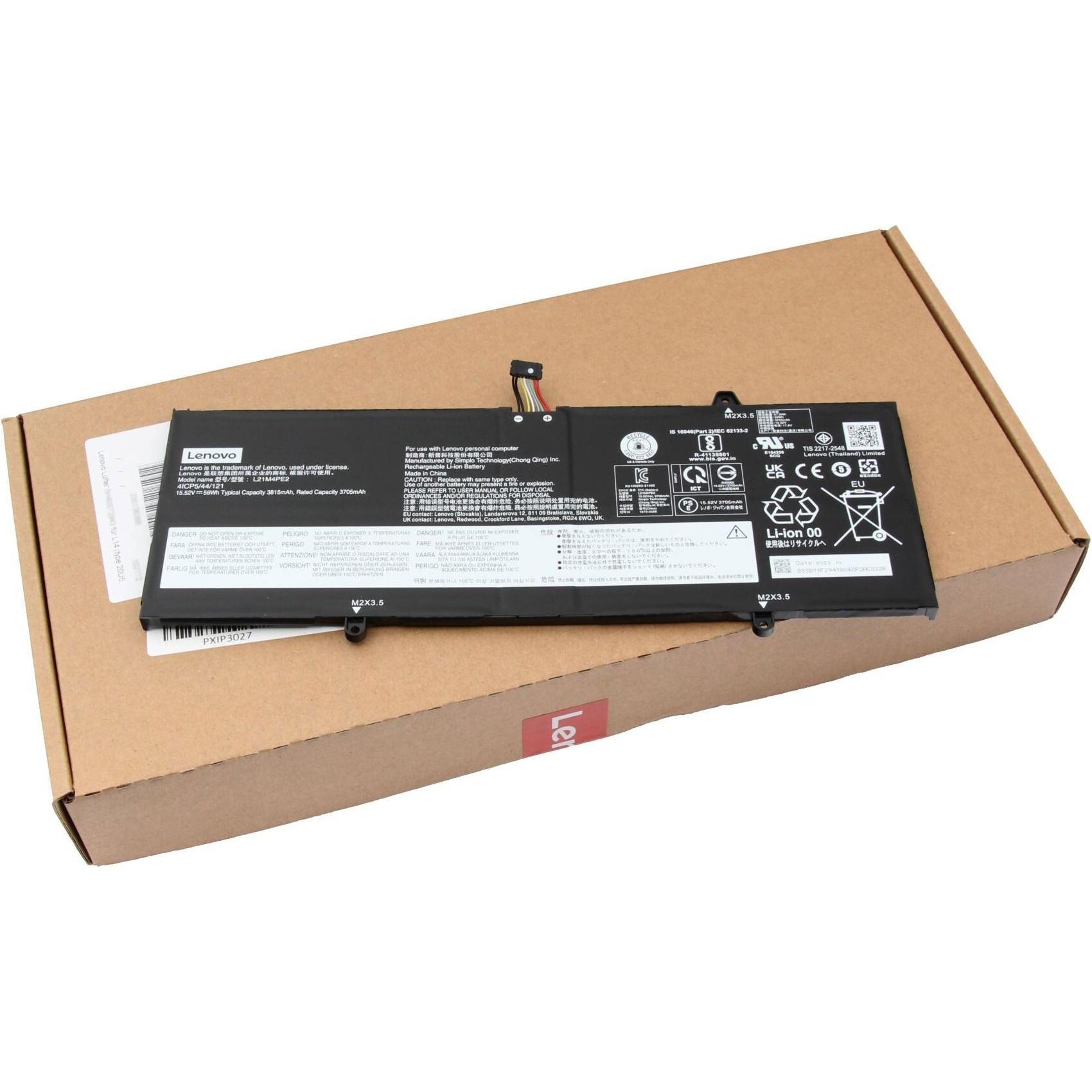 Thumbnail - Lenovo L21M4PE2 (4 Zellen, 3815 mAh), Notebook Akku