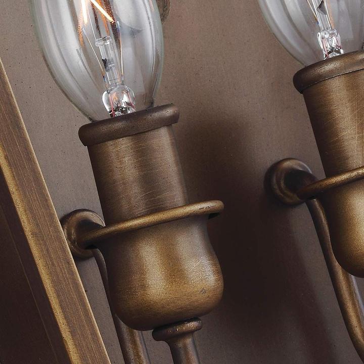 Produktbild Elstead Lighting Yarmouth Wandleuchte E14 2-fach Gemaltes Altmessing (E14)