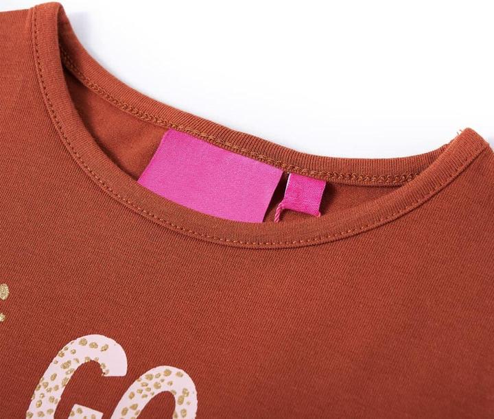 Immagine prodotto VidaXL Camicia da bambino a maniche lunghe Cognac 92,Materiale: 95 % cotone. 5 (92)