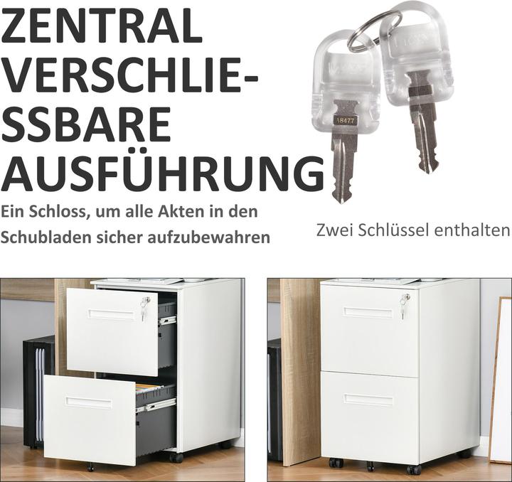 Produktbild Vinsetto Rollcontainer (39 x 48 x 67 cm)