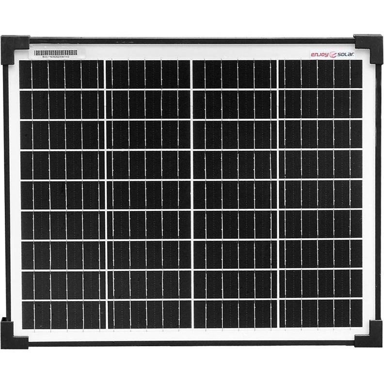 Enjoy solar, Pannello solare, Monokristallines Solarmodul 20W/12V (20 W, 1.60 kg)
