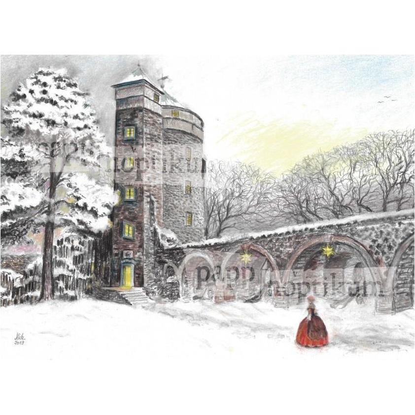 Pappnoptikum 1014 - Burg Stolpen - Coselturm (Mini-Adventskalender)