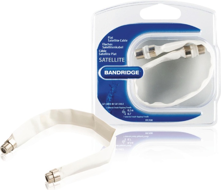 Image du produit Bandridge F-coupleur sur F-coupleur comme traversée de fenêtre pour câble coaxial (câble d'antenne) (75 dB, Câble d'antenne)