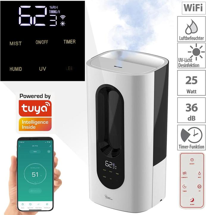 Actual product image Newgen medicals Digital WLAN Humidifier (25 m²)