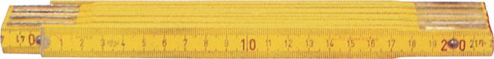 Actual product image Rieffel 2 m wooden metre, yellow (2 m)