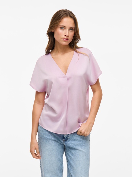 Actual product image Vila V-neck top with short sleeves (38)