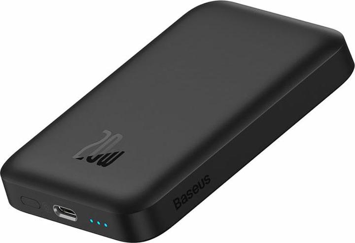 Actual product image Joyroom Mini Wireless PowerBank 20W Baseus (black) (6000 mAh, 20 W, 22.20 Wh)