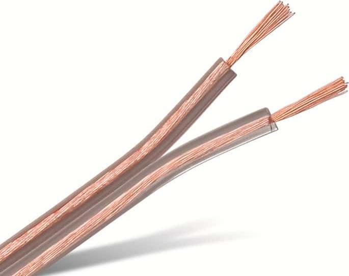 Actual product image Purelink Speaker cable, 2x0.75 mm², 50m, transparent, CCA (50 m, 0.75 mm²)