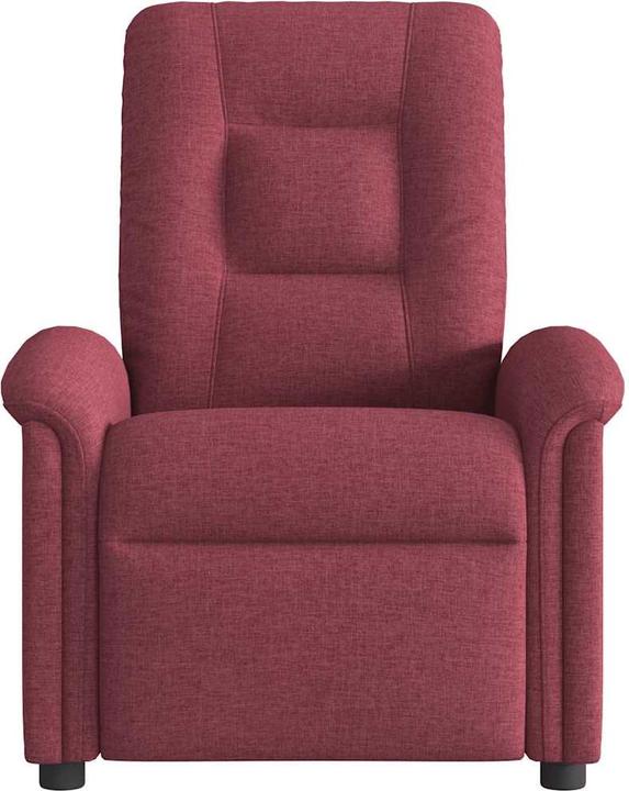 Actual product image vidaXL Massage chair electric wine red fabric