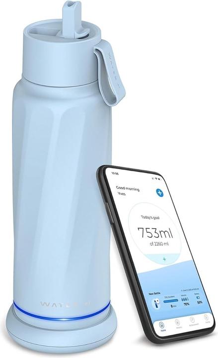 Actual product image WaterH VITA FlipLid - Seashell Blue (18oz/532ml) (0.53 l)