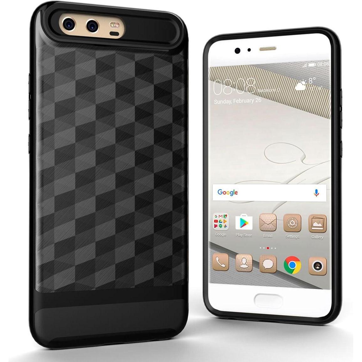 König Design Huawei P10 Hülle Case Handy Cover Schutz Tasche Schutzhülle Bumper Etuis Schwarz (Haier P10), Smartphone Hü...