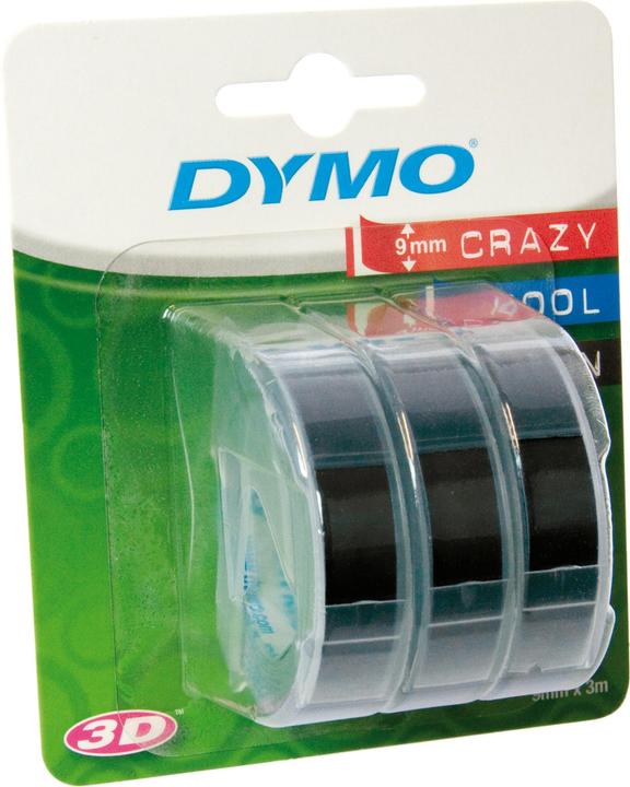 Produktbild Dymo Prägeband 3D (0.90 cm, Schwarz)