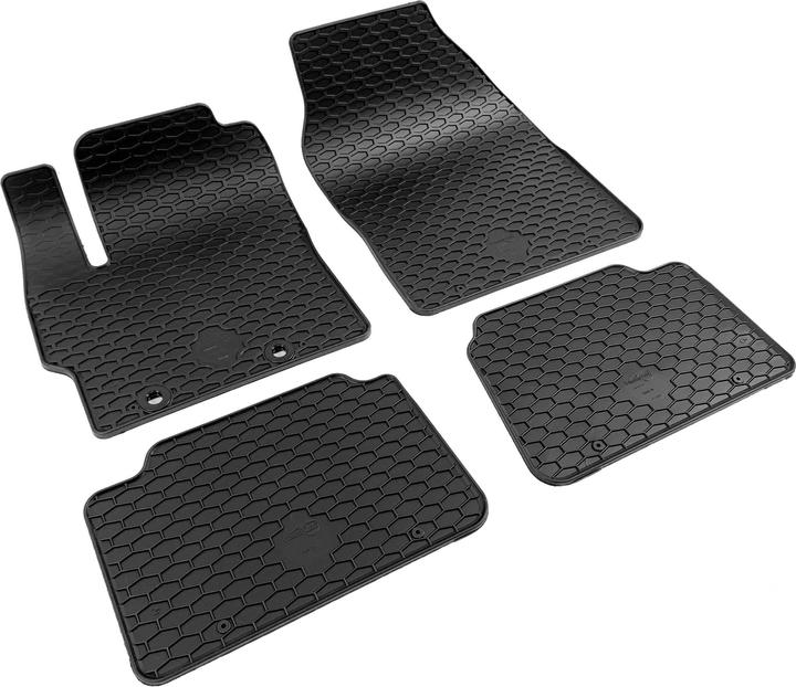 Walser Tapis en caoutchouc adaptables sur Toyota Yaris/Yaris Cross 2020-aujourd'hui, Mazda 2 (2 tapis avant + 2 tapis arrière)