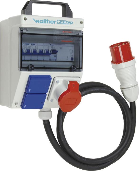 Walther Werke WAL 6920143 Plastic socket combination Colour similar to RAL7035 (2 x, CEE 32/5)