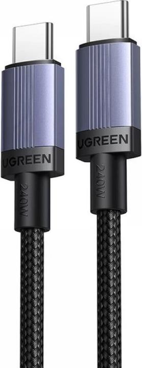 Actual product image Ugreen Cable USB USB-C - USB-C 1 m Czarno-szary (6941876269075) (1 m, 240 W)