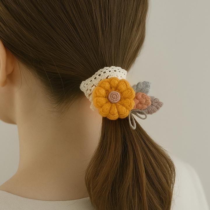 Produktbild Avizar Spitzen Haarband mit Stoffblumen Nellie