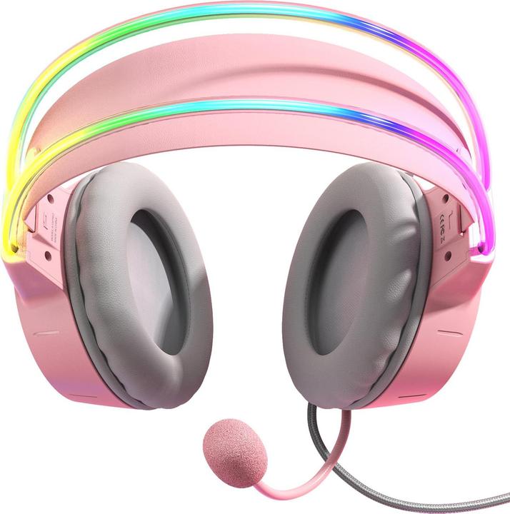 Produktbild Onikuma X15 PRO RGB-Gaming-Kopfhörer (kabelgebunden) Pink (Kabelgebunden)