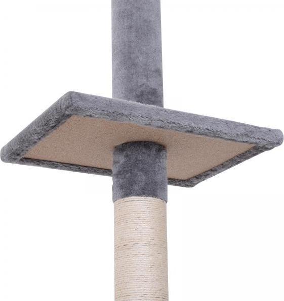 Produktbild PawHut Kratzbaum höhenverstellbar (260 cm, Grau)