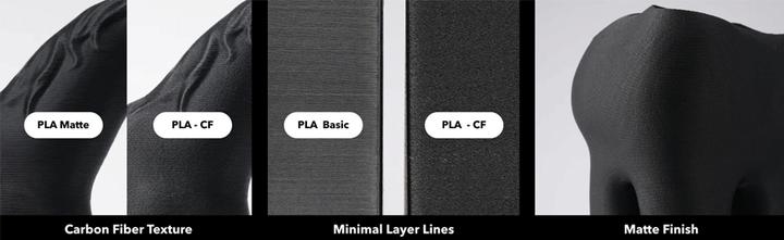 Immagine prodotto Bambu Lab Filamento PLA CF jeans blu 1kg (PLA-CF, 1.75 mm, 1000 g, Blu)