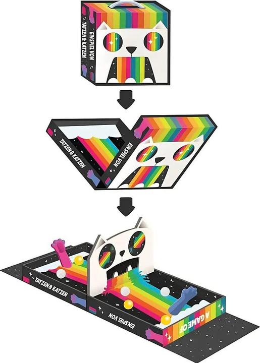 Actual product image Asmodée EXKD0004 - Ein Spiel von Tatzen & Katzen - Figurenspiel, für 2 Spieler, ab 7 Jahren (DE-Aus (German, 2 Players)