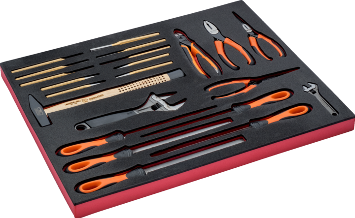 Actual product image Bahco 22pc Mixed Tool Kit Modular Foam Insert