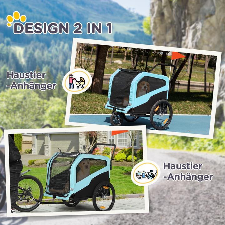 Actual product image PawHut Dog trailer with reflectors