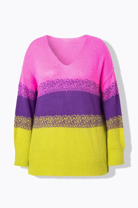 Produktbild Angel of Style Pullover, oversized, Colorbocking, Seitenschlitze (50, 52)