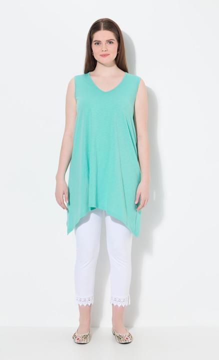 Produktbild Ulla Popken Longtop, Zipfelsaum, A-Linie, V-Ausschnitt (54)