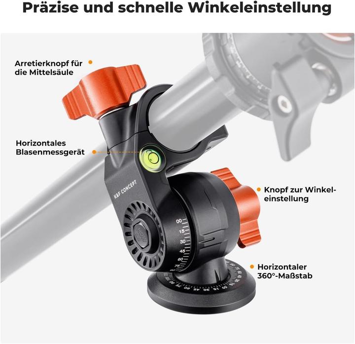 Actual product image K&F Concept Tripod with Diaphragm Arm (Metal)