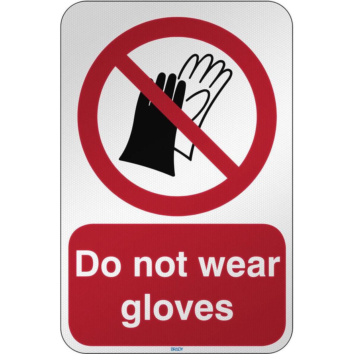 Brady, Sicherheitskennzeichnung, ISO Safety Sign - Do not wear