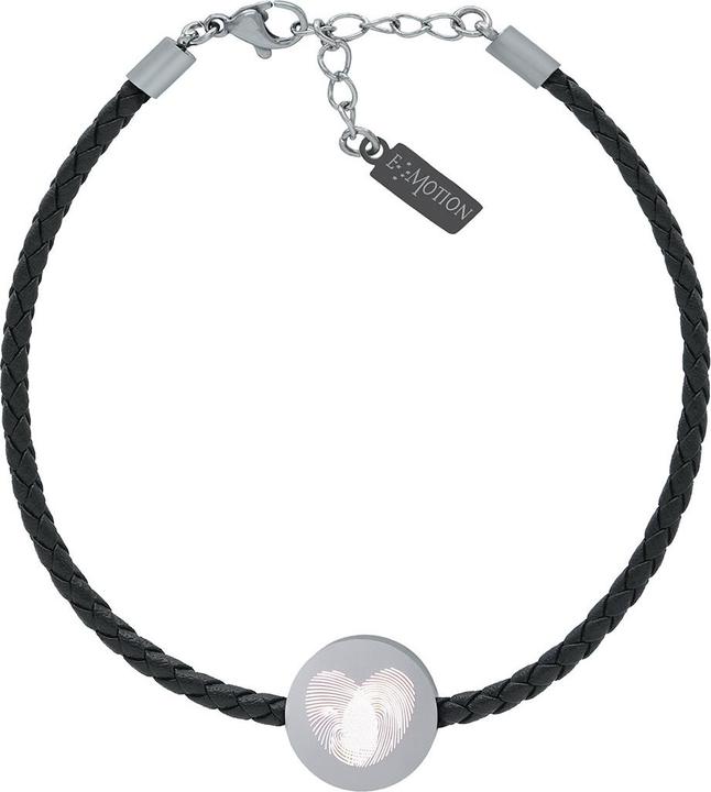 Immagine prodotto Emotion Armband (22 cm, Acciaio inossidabile, Cuoio)
