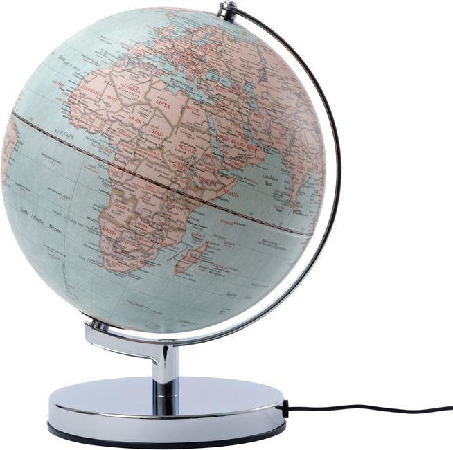 Produktbild emform Leuchtglobus Terra hellblau/silber (25 cm)