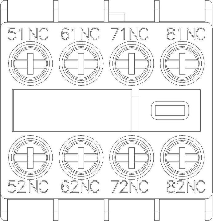 Produktbild Siemens Aux switch block,4NC for contactor relay