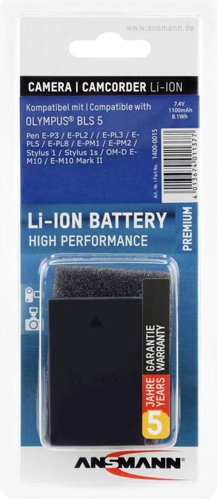 Actual product image Ansmann A-Oly BLS-5 (Camera battery)