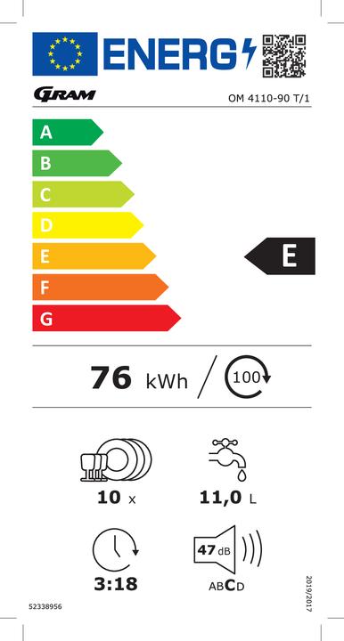Energy Label GRAM OM 4110-90 T/1