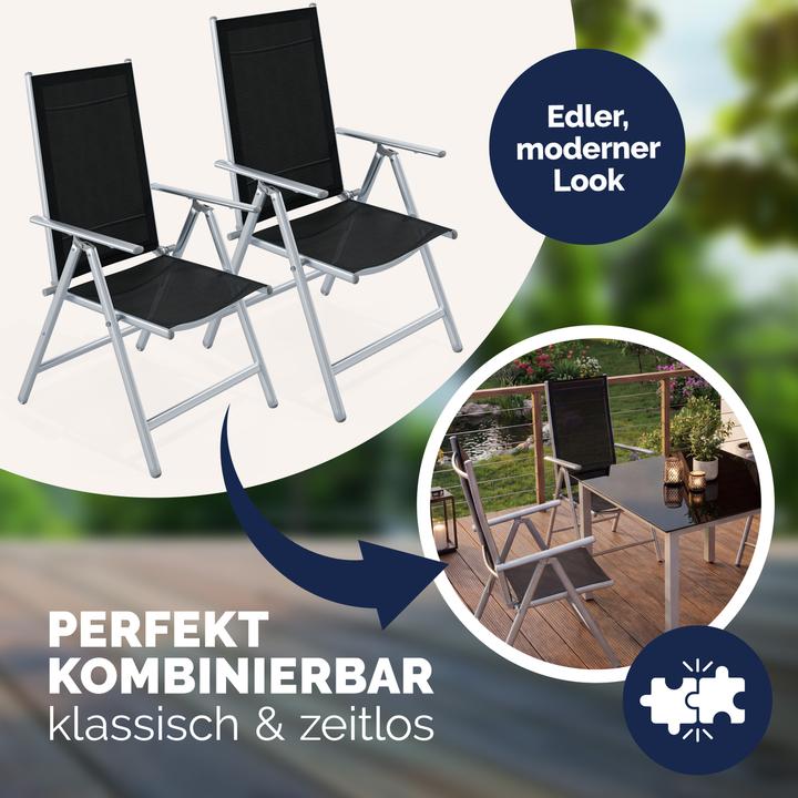 Immagine prodotto Casaria Set di 2 sedie da giardino