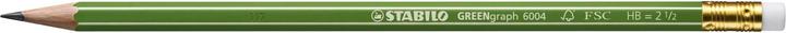 Produktbild STABILO GREENgraph Bleistift mit Radiergummi HB (2.20 mm, HB, 1x)