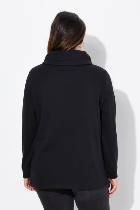 Produktbild Ulla Popken Sweatshirt, Blüten, Stehkragen, Langarm (56)
