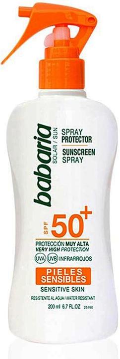 Babaria Solar Sensibles F-50 Sun Protector Spray 200ml (Sonnenspray, SPF 50, 200 ml)