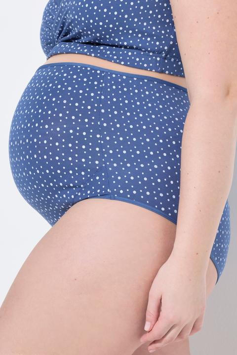 Produktbild Ulla Popken Bellieva-Taillenslips, 2er-Pack, Muster/Farbe, Baucheinsatz (54)