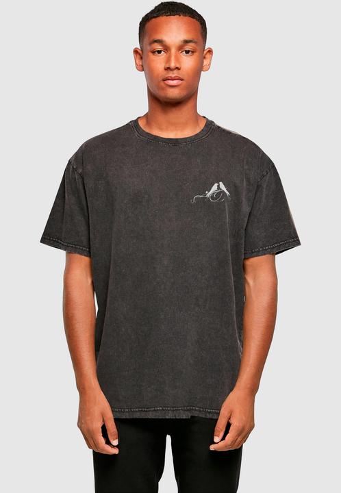 Produktbild Merchcode Love Birds Acid Washed Heavy Oversize Tee - 134769 (L)