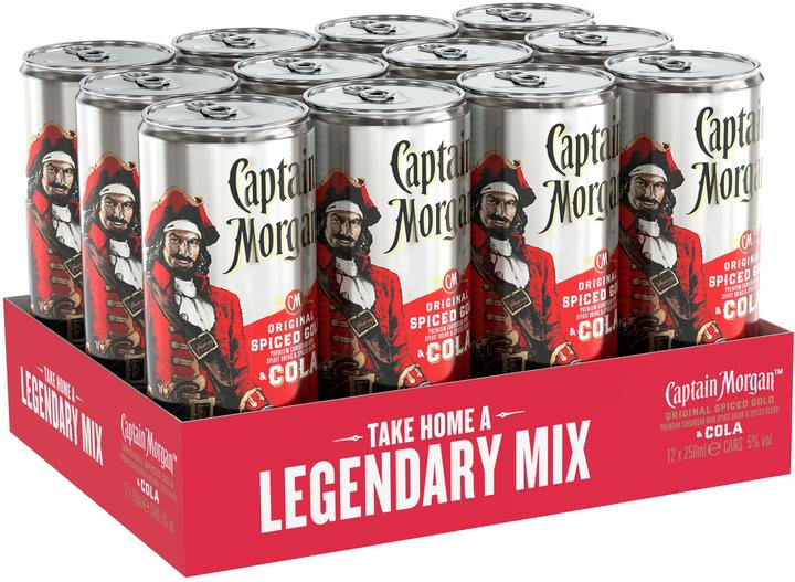 Captain Morgan Spiced Gold & Cola (1 x 25 cl)