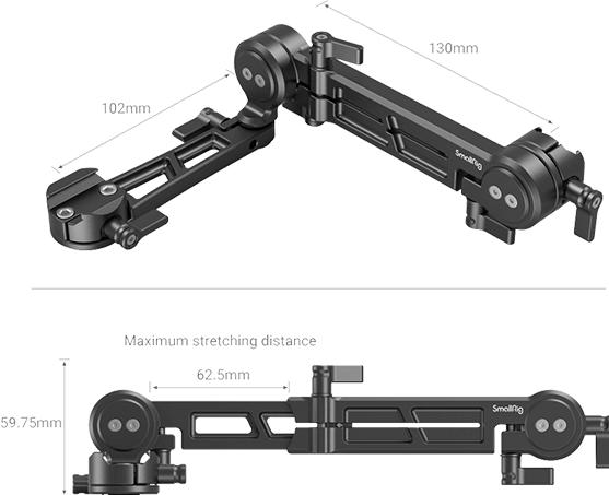 Actual product image SmallRig 3507 Adjustable EVF Mount with NATO Clamp